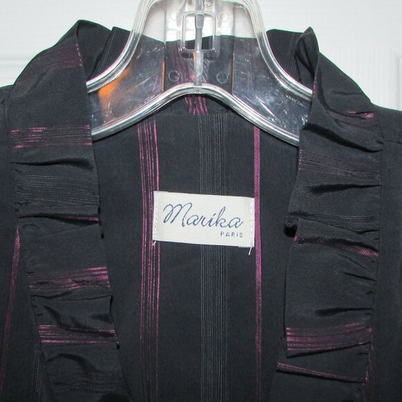 MARIKA Paris Striped Taffeta Jacket - EUR 40 / US 8 - Picture 3 of 9